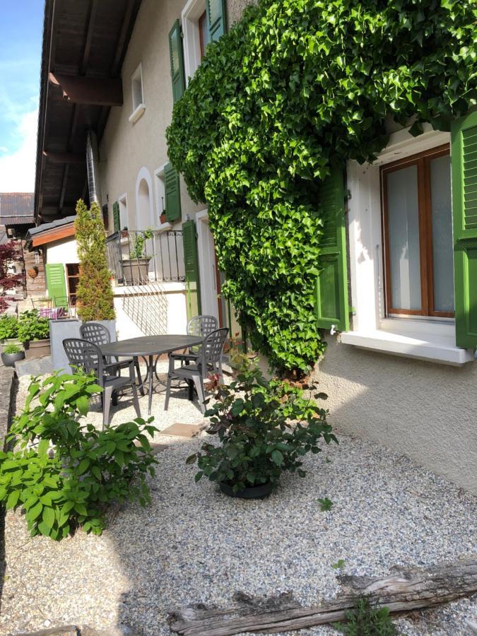 Cafe Cher-Mignon Et Chambres D'Hotes Chermignon-d'en Haut Dış mekan fotoğraf