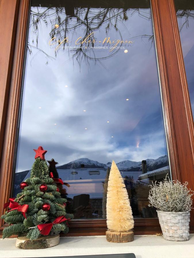 Cafe Cher-Mignon Et Chambres D'Hotes Chermignon-d'en Haut Dış mekan fotoğraf