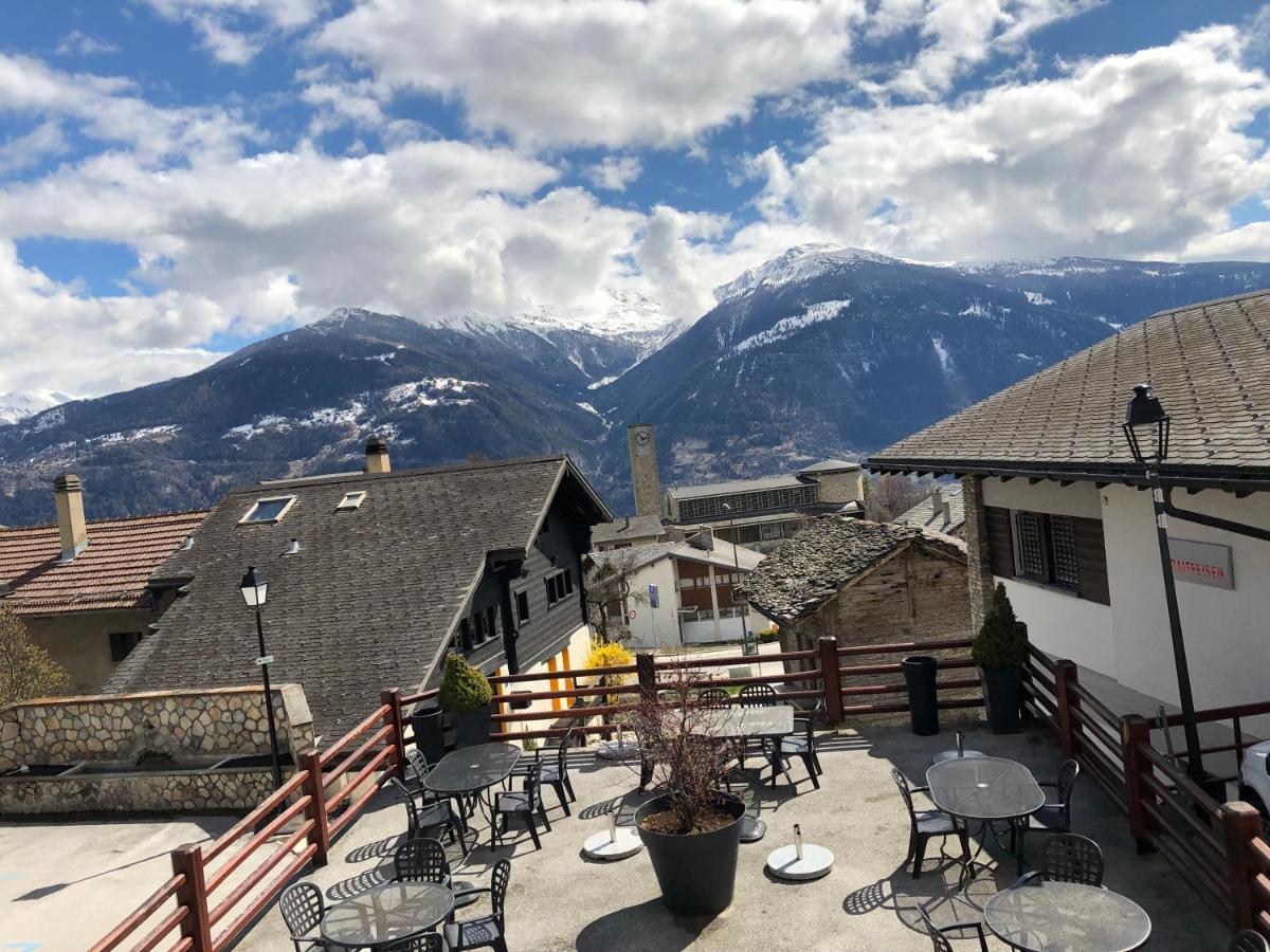 Cafe Cher-Mignon Et Chambres D'Hotes Chermignon-d'en Haut Dış mekan fotoğraf